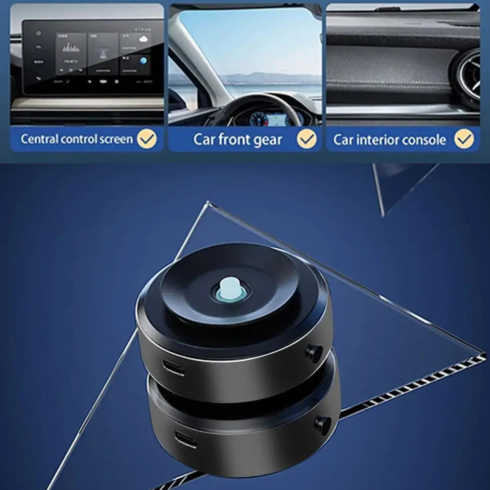 Universal Intelligent Car Mount Mobile Phone Holder Magnetic Black Technology Adsorption Bracket Vacuum Adsorption Stable